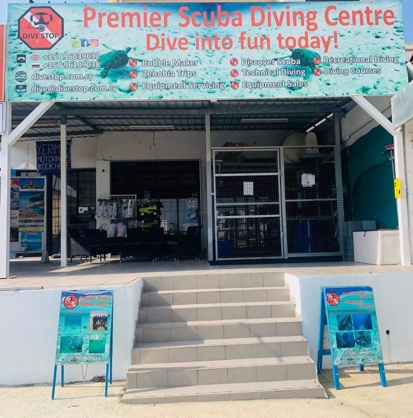 Dive Stop Cypru shop-Front